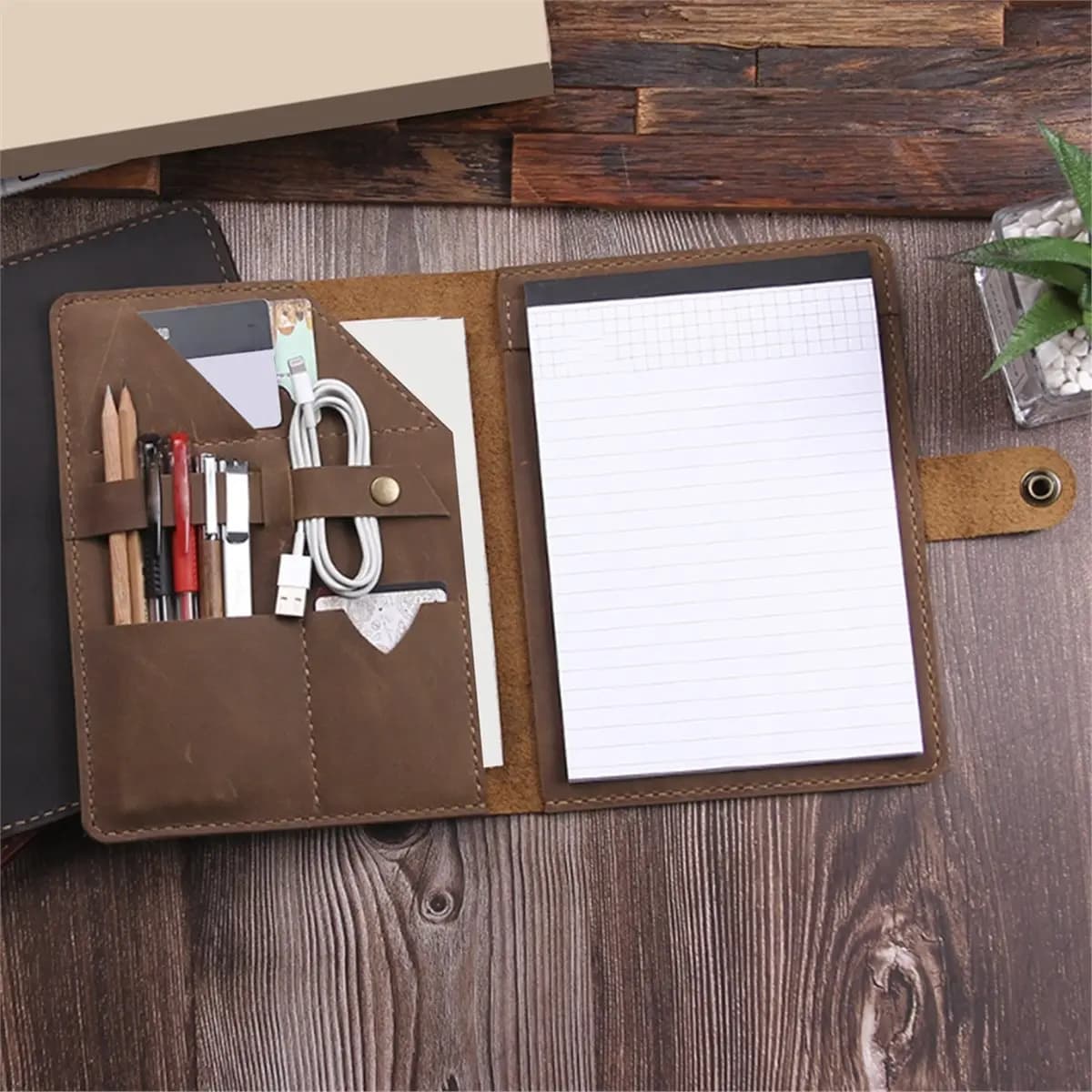 【AT48】 NEW Vintage Diaries A5 Size Journals Notebook Genuine Leather Personal Planner Note Book Sketchbook Cool