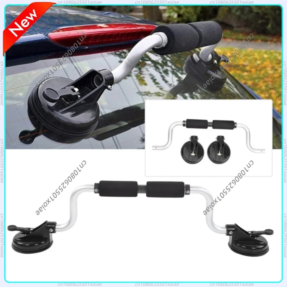 Kayak Roof Rack Strong Suction Boat Load Assist with Foam Rollers Roller Loader for Mounting Kayaks and Canoes To Car Tops-Black