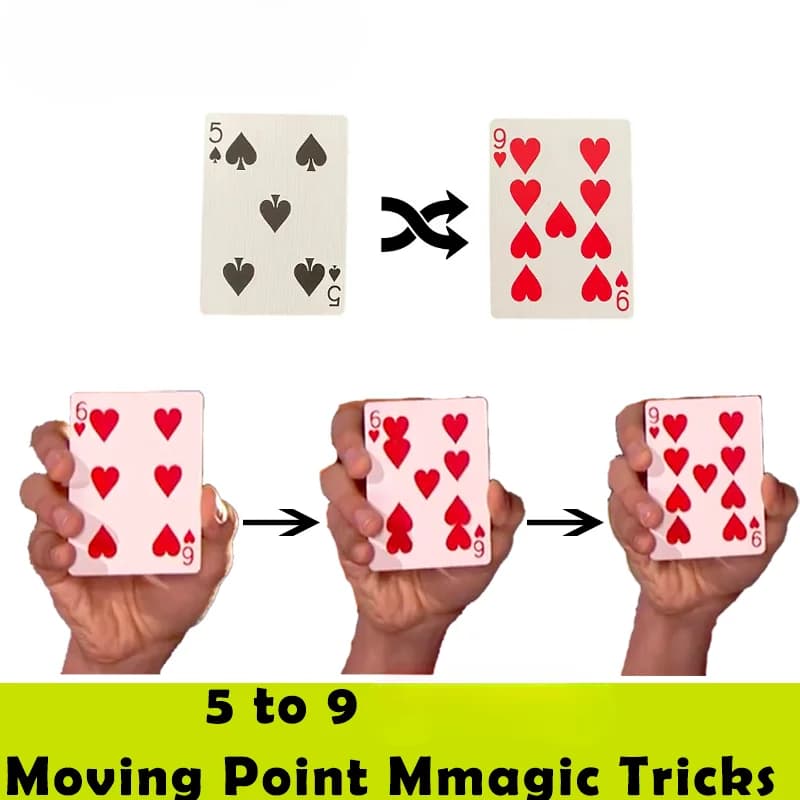 Nuovo da 5 a 9 Punto mobile lim-Card Close Up Card Magic Mago professionista Trucco Strumento magico Prop magico