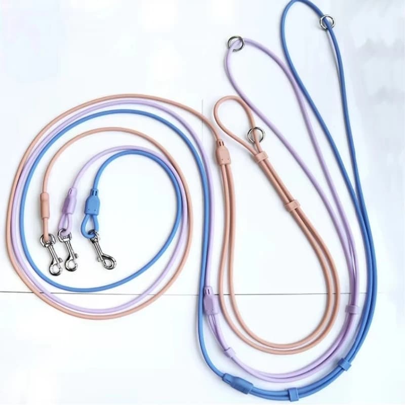 Guinzaglio per animali domestici in silicone PVC impermeabile e durevole di alta qualità, adatto per addestramento di cani di piccole, medie e grandi dimensioni.