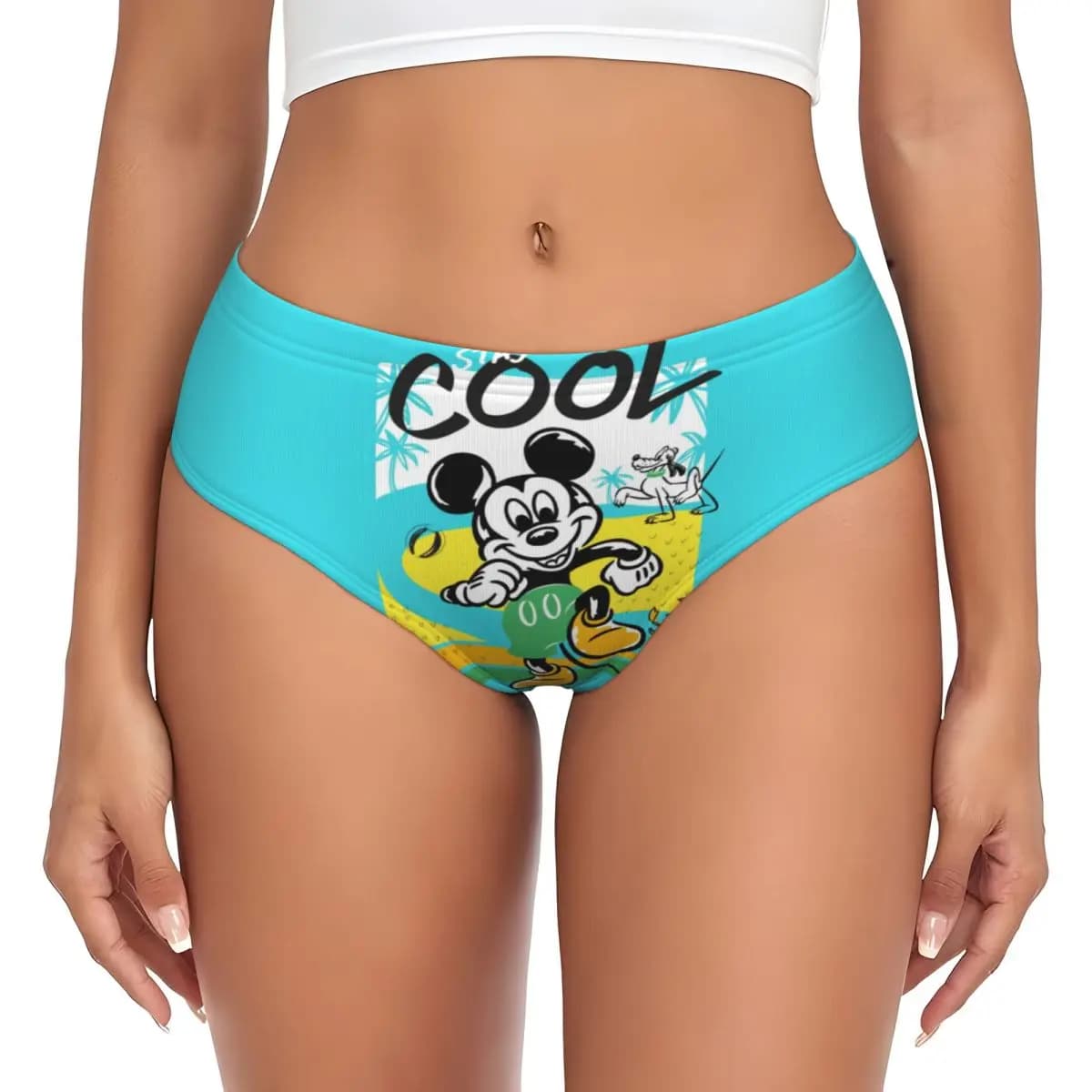 Slip da Donna Personalizzati con Topolini Mickey Anime, Traspiranti ed Elasticizzati