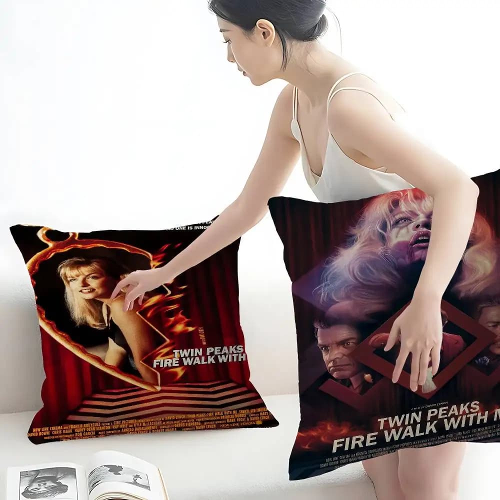 Twin Peaks TV Series Shows Anime Lucky Dragon Copricuscino per divano Copricuscino per la decorazione della casa Regalo per bambini