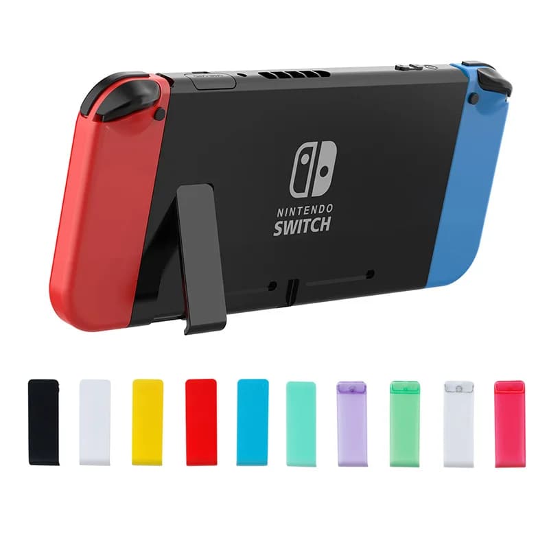 Staffa di ricambio Supporto per cavalletto per console Nintendo Switch Supporto per cover posteriore host Accessori per parti di riparazione NS
