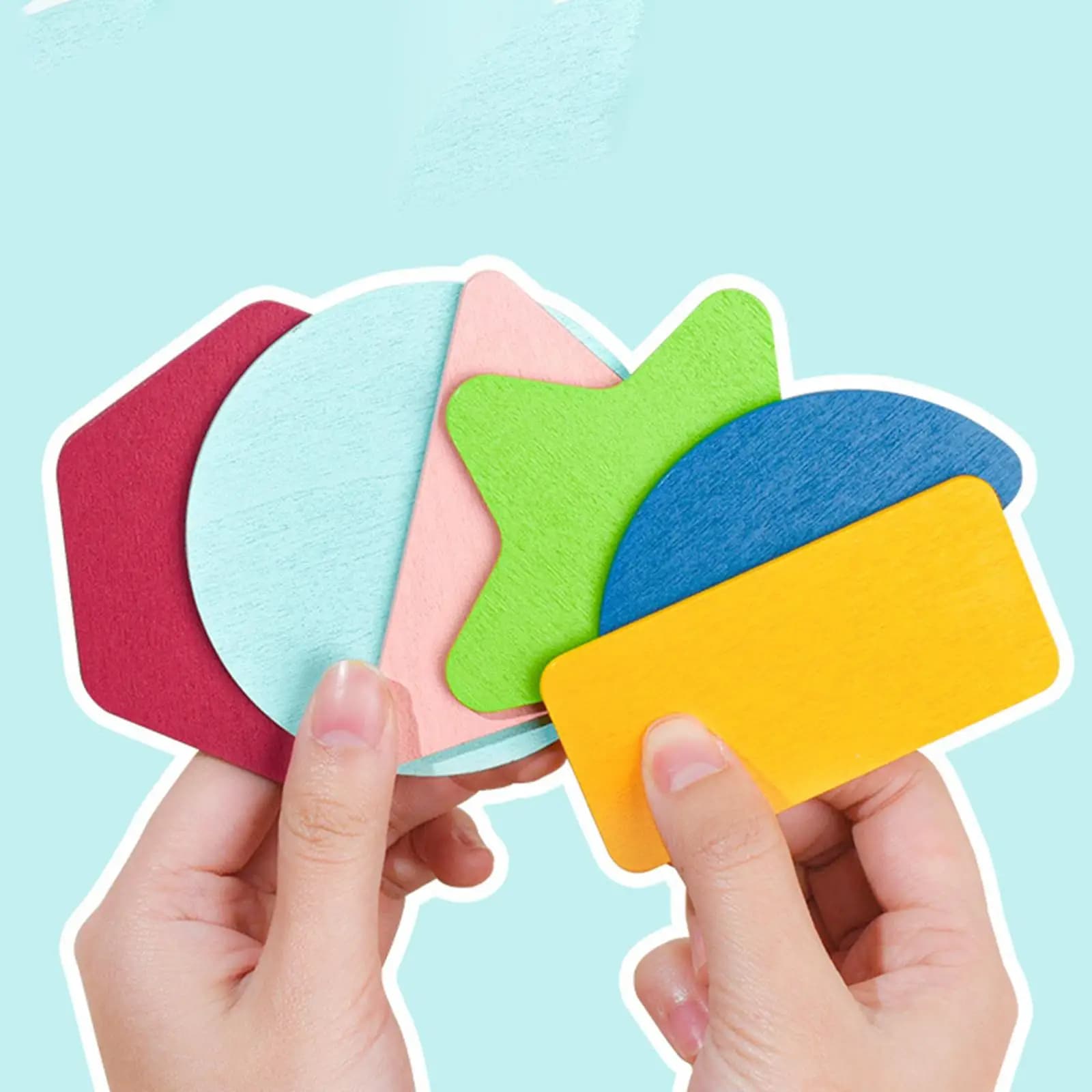 Puzzle in Legno per Bambini, Giocattoli Educativi Geometrici Colorati, Blocchi di Forme e Modelli per Bambini di 3 4 5 6 7 Anni, Regali per Bambini e Neonati