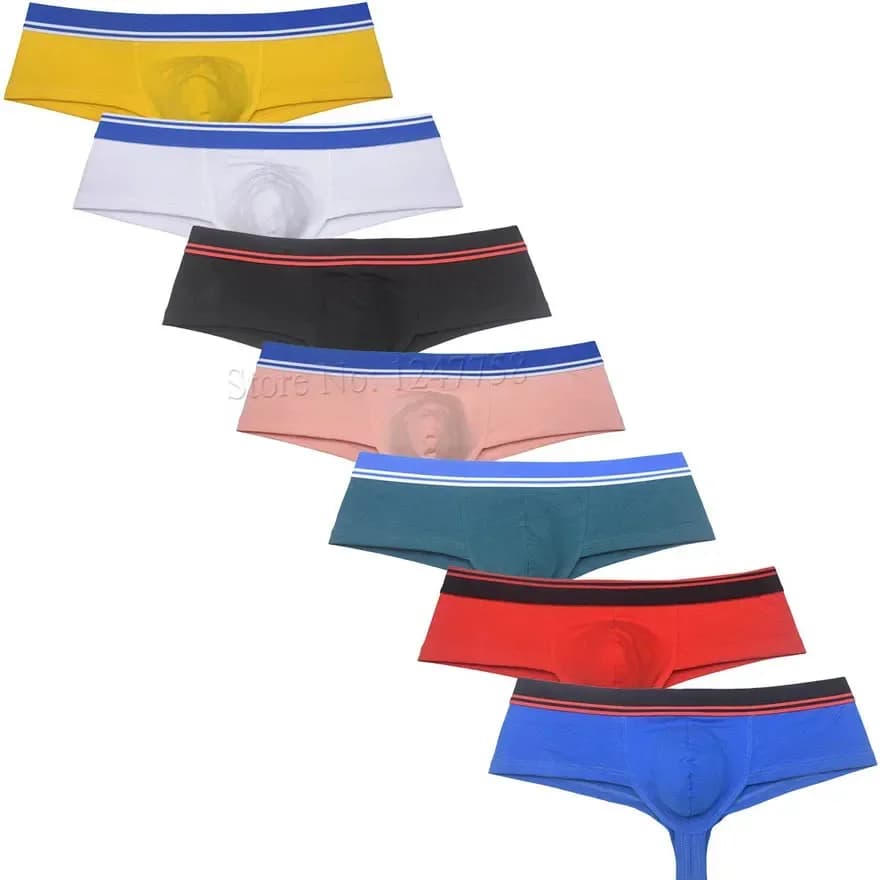 Boxer da uomo in cotone perizoma 1/2 copertura posteriore Tronchi Brazilain Bikini Slip Pantaloni Hipster Sport Slip sfacciati