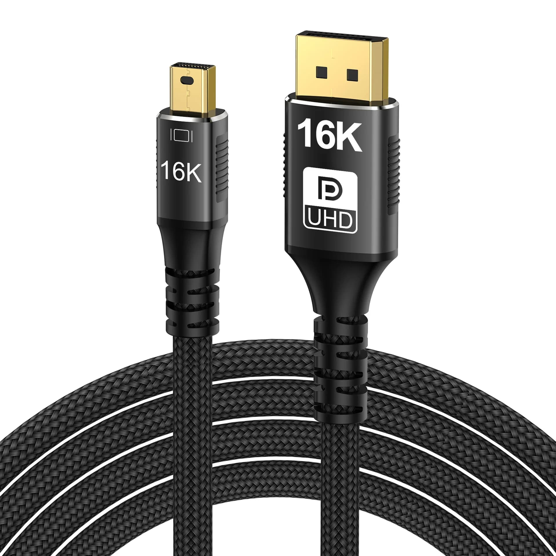 Cavo Mini DP a DP 2.1 16K@60Hz 8K@120Hz 80Gbps DSC Cavo Mini DisplayPort bidirezionale per Display Port per Display MacBook