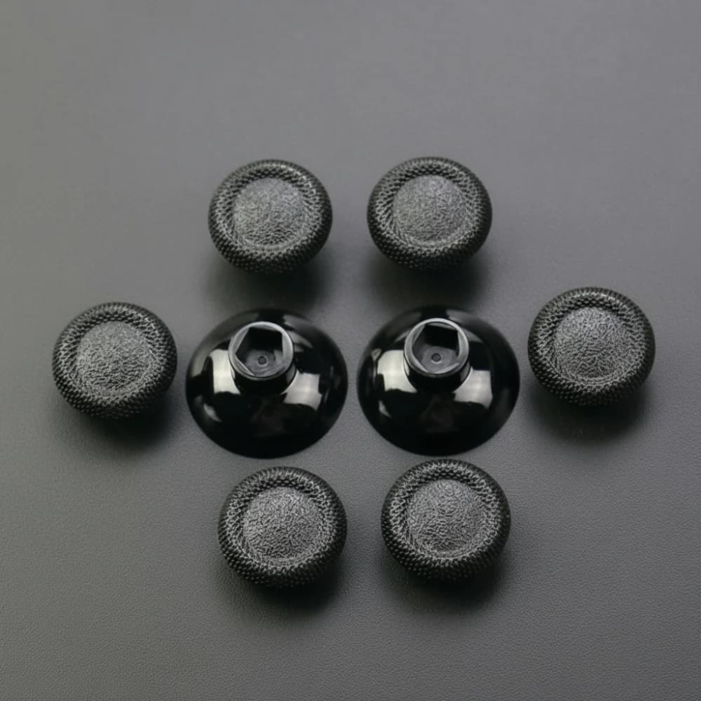 Joystick analogico 8 in 1 con cappuccio rimovibile a forma di fungo, impugnatura per le dita, pulsante di controllo, cappuccio per joystick per PS4/PS5