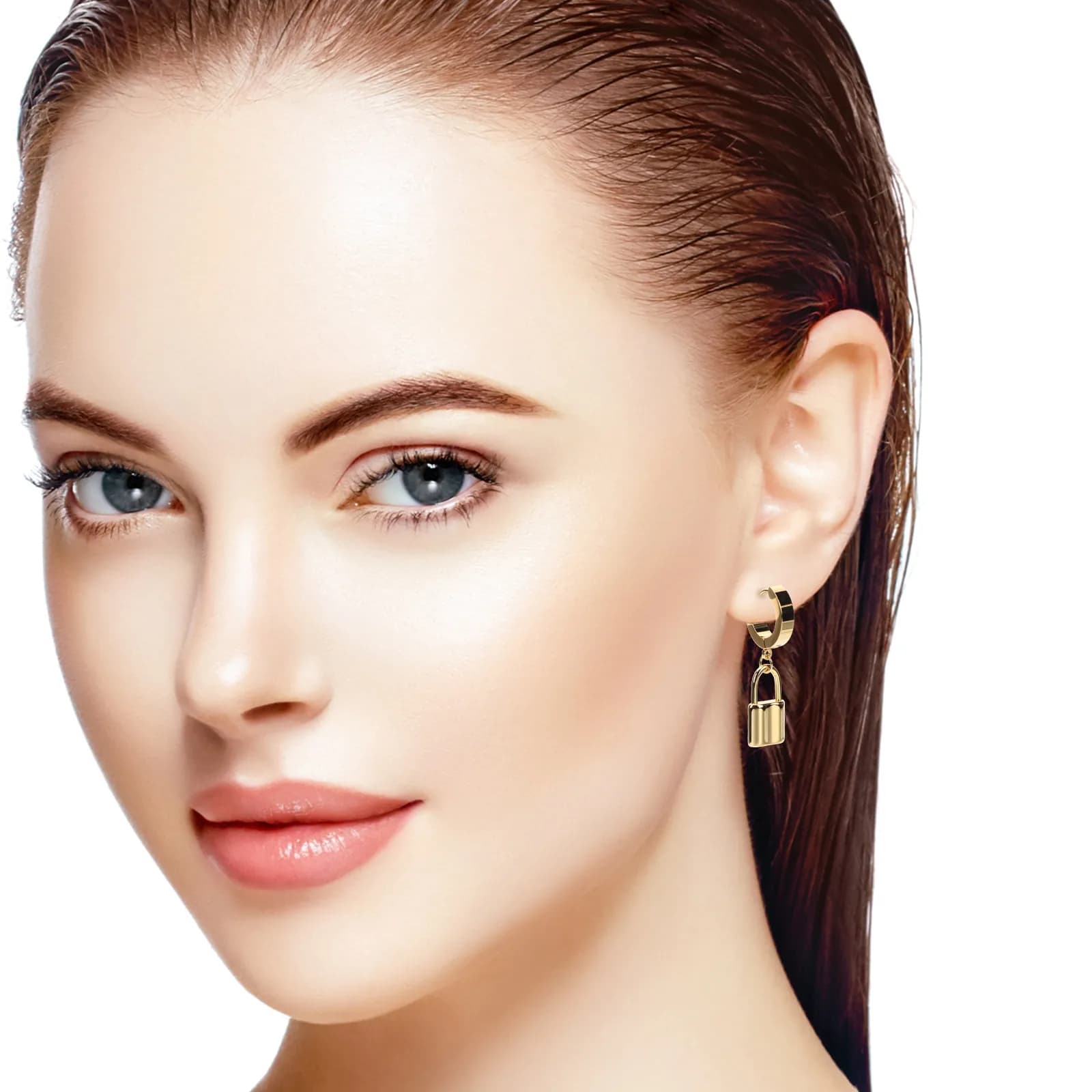 1 Paio di Orecchini a Cerchio in Acciaio al Titanio per Donne, Materiale Premium, Comodi e Resistenti, per Uso Quotidiano, Casual, Formale e sul Palco, Trendy Femminile