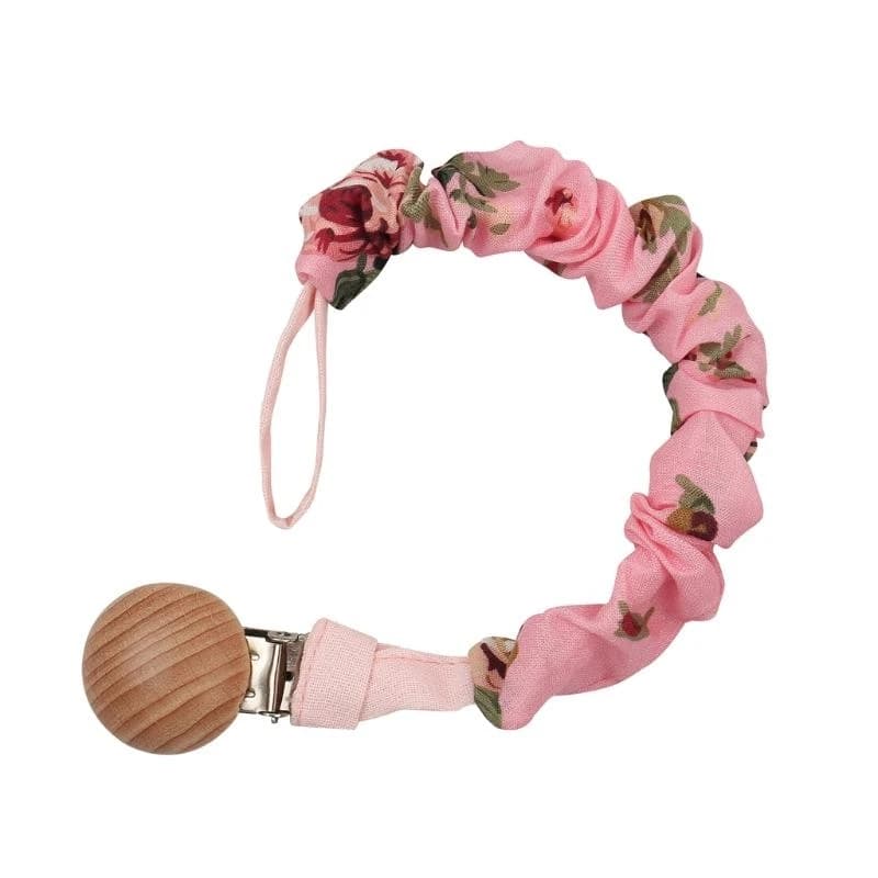 J15U Boho Portaciuccio in cotone e lino 26 colori Massaggiagengive Baby Binkies Clip per ragazzi Grils Cinturino per dentizione