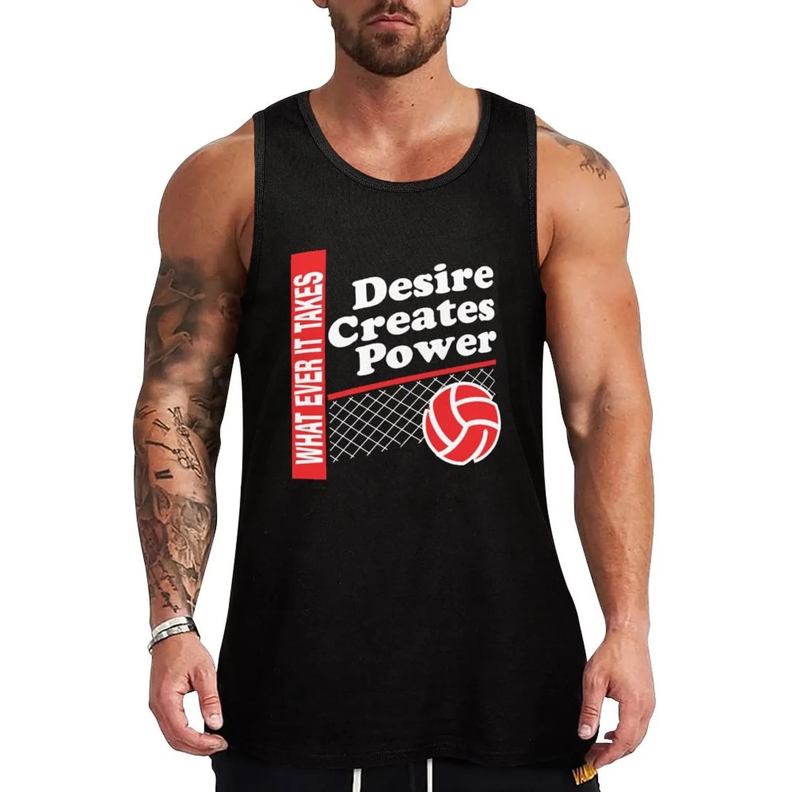 Volleyball Whatever It Takes Dark Tank Top Moisture Wicking Sports Tank Top Running Workout Shirt