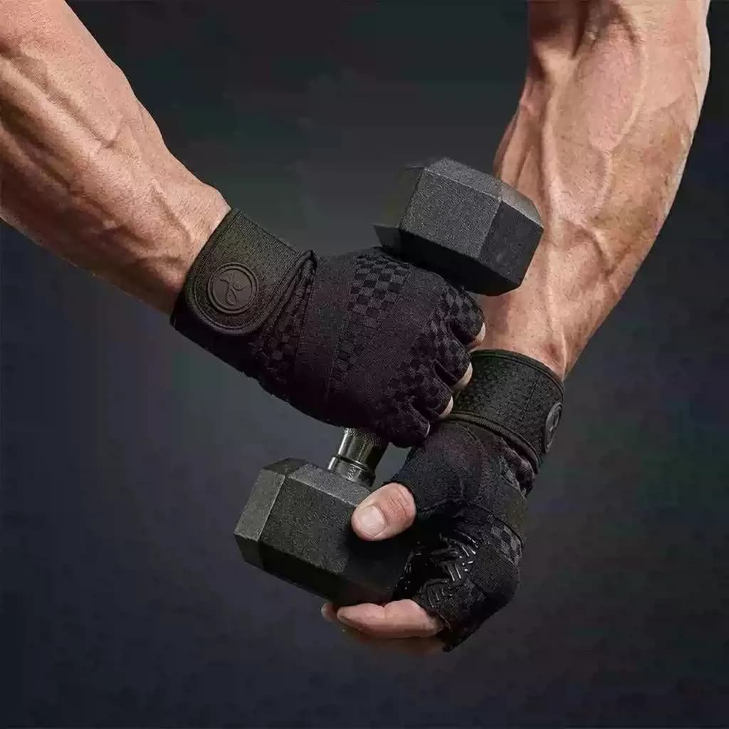 Guanti da sollevamento pesi MOREOK traspiranti, antiscivolo, per allenamento di forza, esercizi, fitness e palestra