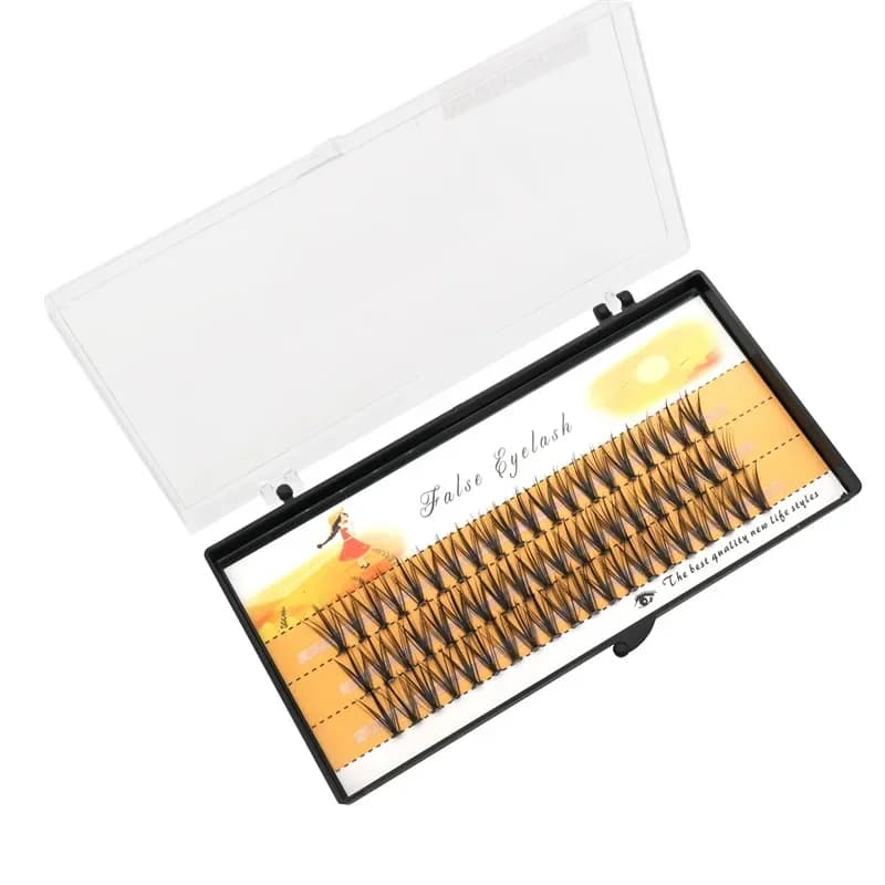 Moda 60 pezzi trucco professionale ciglia individuali a grappolo innesto ciglia finte finte