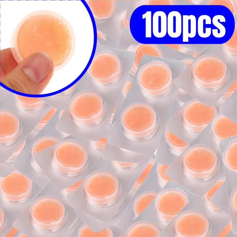 100 pz Portatile Apparecchi Acustici Capsula di Essiccazione Essiccante Deumidificatore Pallet di Essiccazione per BTE Apparecchi Acustici Asciugatura Accessori Per La Cura Dell'orecchio