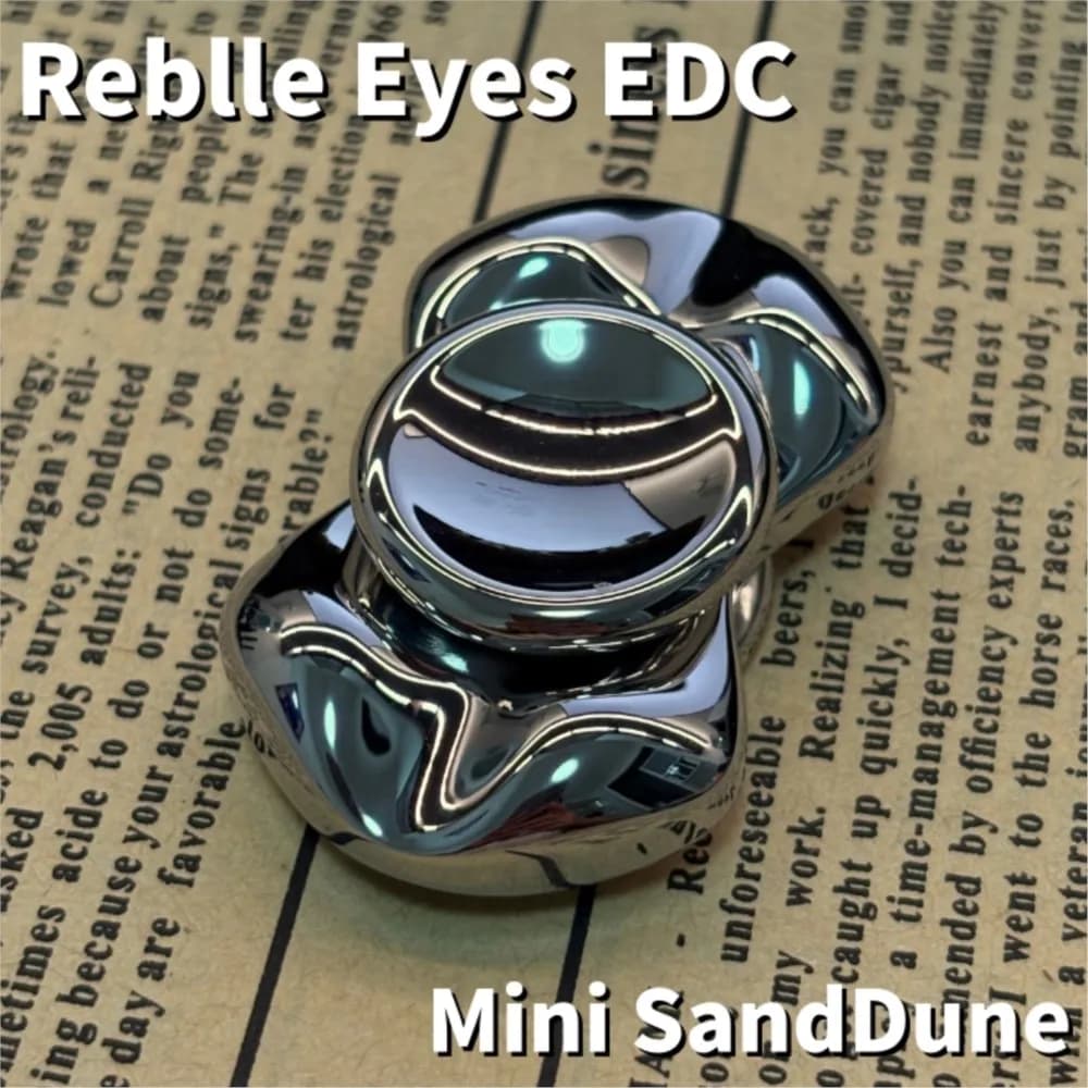 Reblle Eyes EDC SandDune Fidget Spinner Fidget Toys Adulti Disegni originali Fidget Spinner a due pale Giroscopio