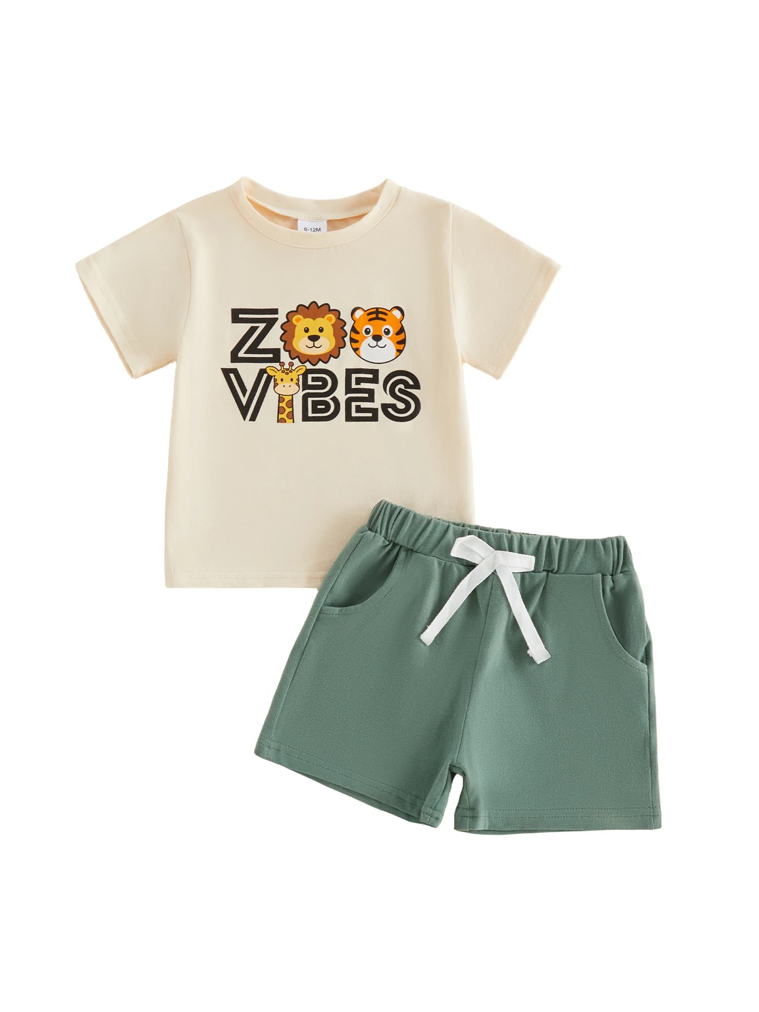 Toddler Boys Casual Outfits Dinosaur and Number Print Short Sleeve Tee and Elastic Waist Shorts Set for 2 Piece Summer Clothing