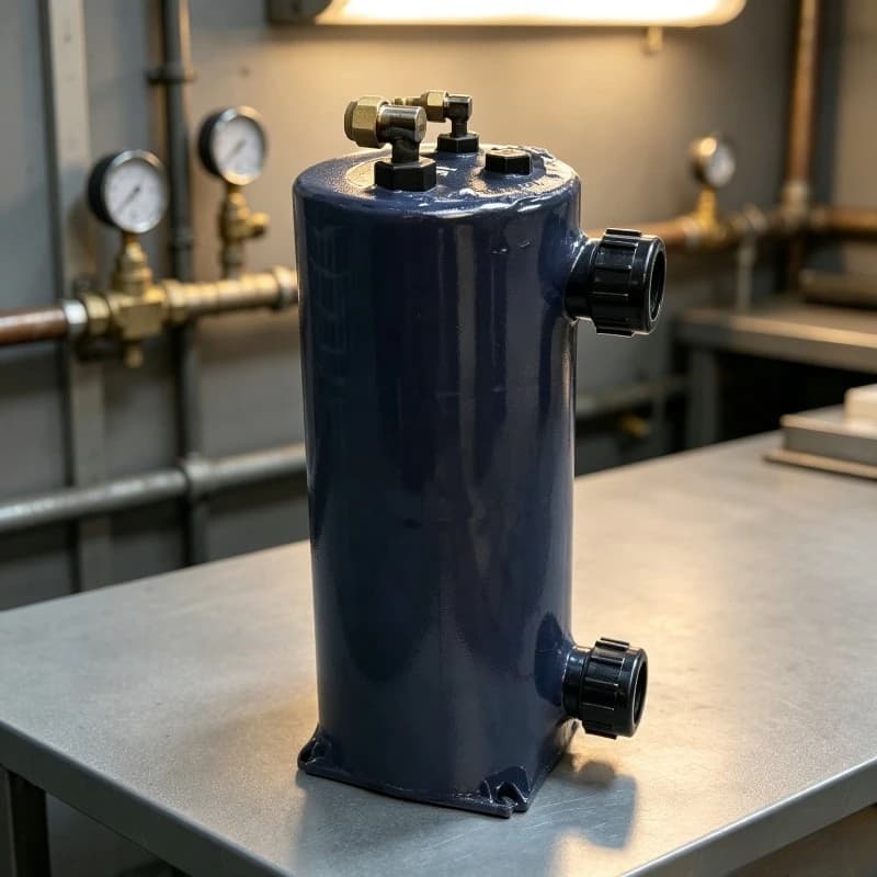 5HP Titanium Tube Evaporator Titanium Gun Seafood Aquarium Fish Pond Chiller Cooling Radiator Pure Titanium Heat Exchanger