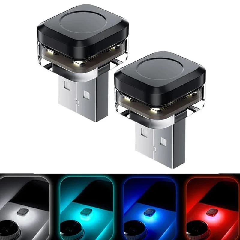 1 pcs Mini USB LED Light for Auto, Indoor LED Lighting, 5V USB Atmosphere Light, Laptop Keyboard Decorative Light, Night Light