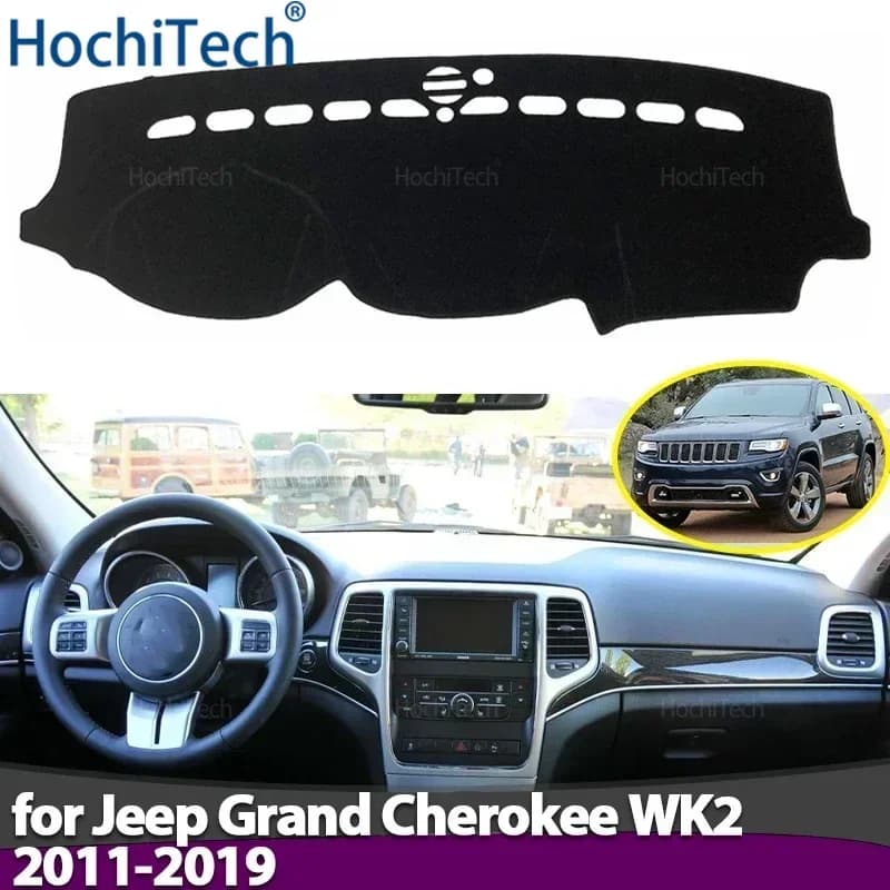 Copertura del cruscotto dell'auto Evitare la luce Pad Cruscotto Zerbino Caso Tappeti per Jeep Grand Cherokee WK2 2011-2019