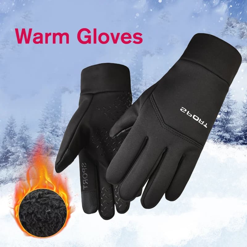 Football Gloves Waterproof Thermal Grip Outfield Cycling Outdoor Sports Gloves