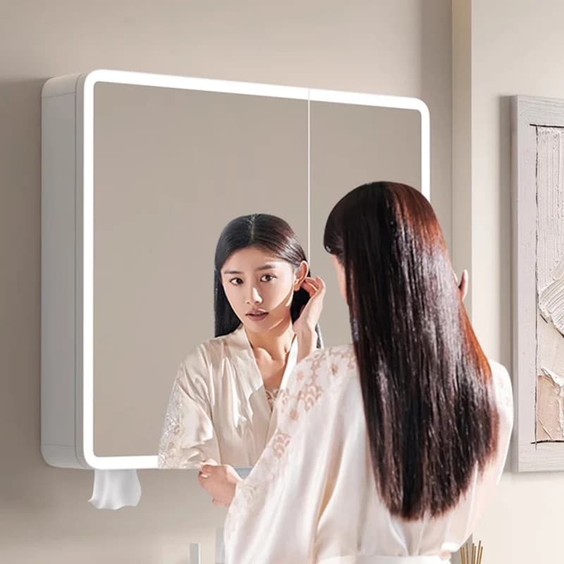 Armadi da bagno Nordico in lega di alluminio Smart Multifunzione Vanity Make Up Armadietti a specchio Scaffali Mobili per la casa Banheiro
