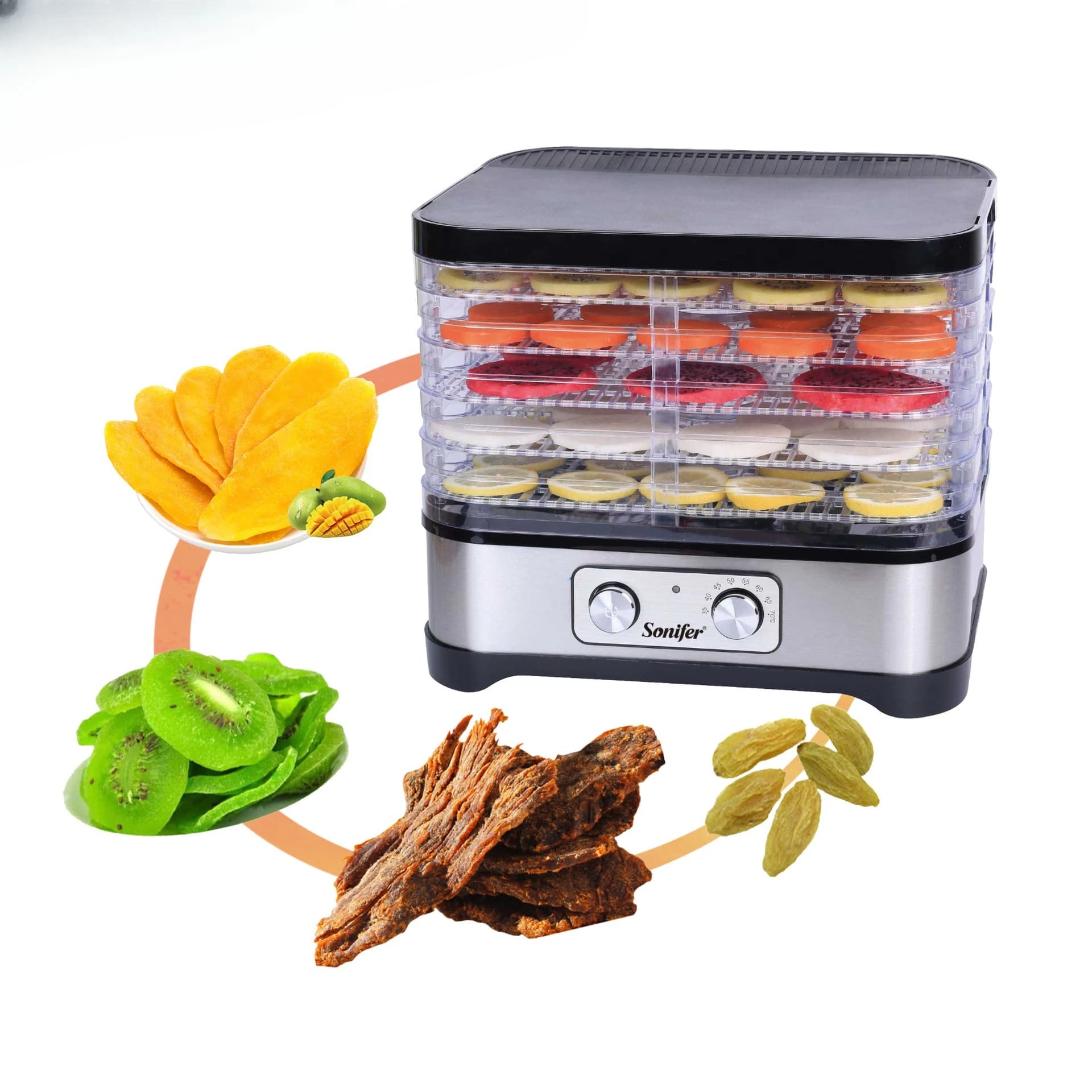 Macchina per frutta secca domestica da 16 litri