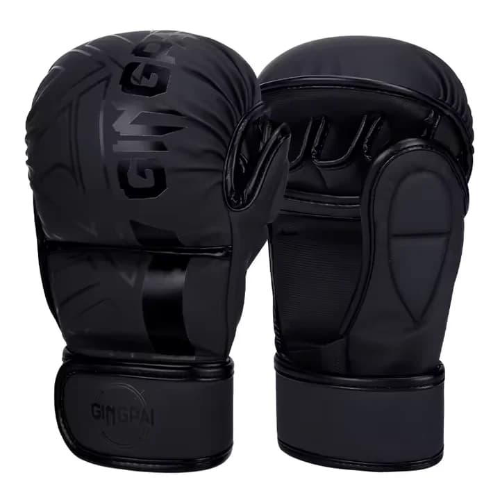 Half Finger Professional Boxing Gloves PU Leather Thickened Punching Bag Gloves for Adult Kids Karate Muay Thai Boxing Equipment