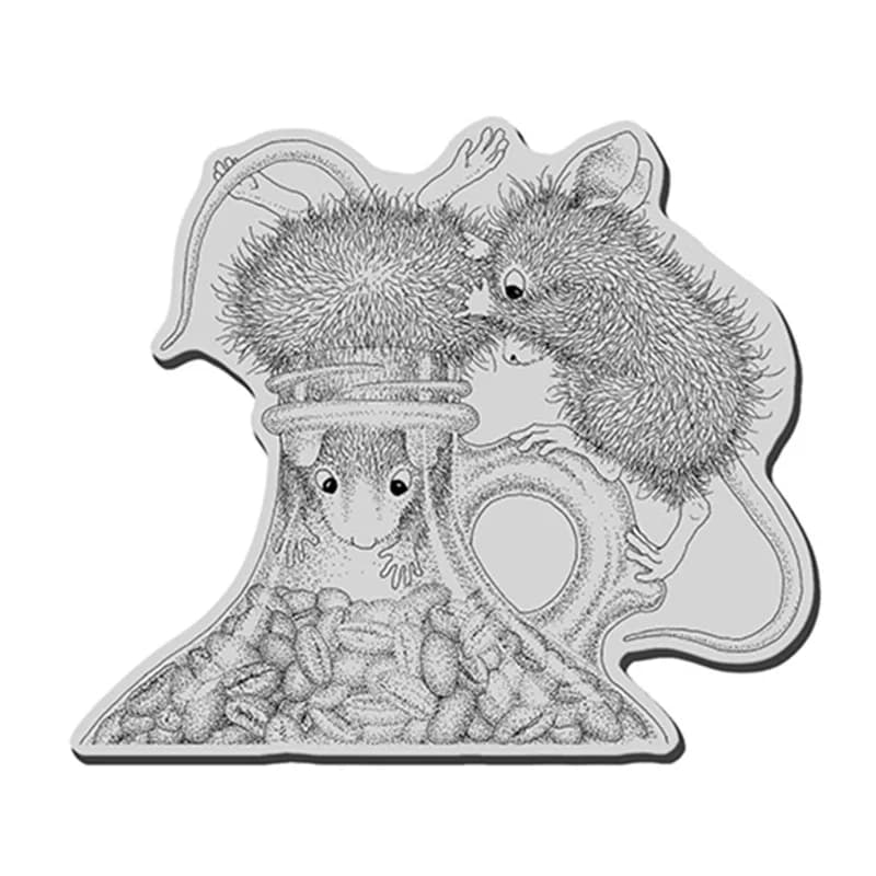 Clear Stamps Flower Mouse Cosmos Love Coffee Bean Jug for Card Scrapbooking Natural Stamps Account Craft Set No Dies