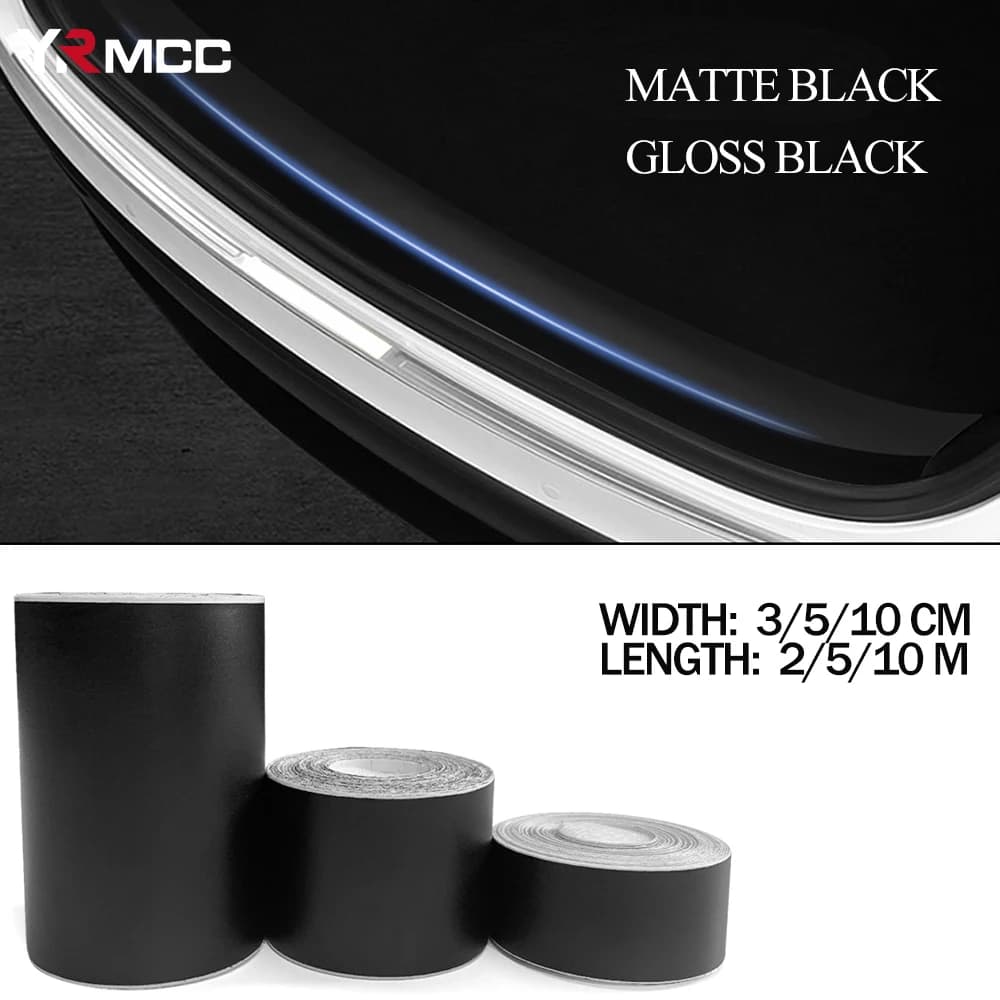 Protezione per portiera auto Vinile Auto Tuning Adesivo per auto opaco Adesivo per caschi da moto nero lucido Pellicola impermeabile Accessori per auto