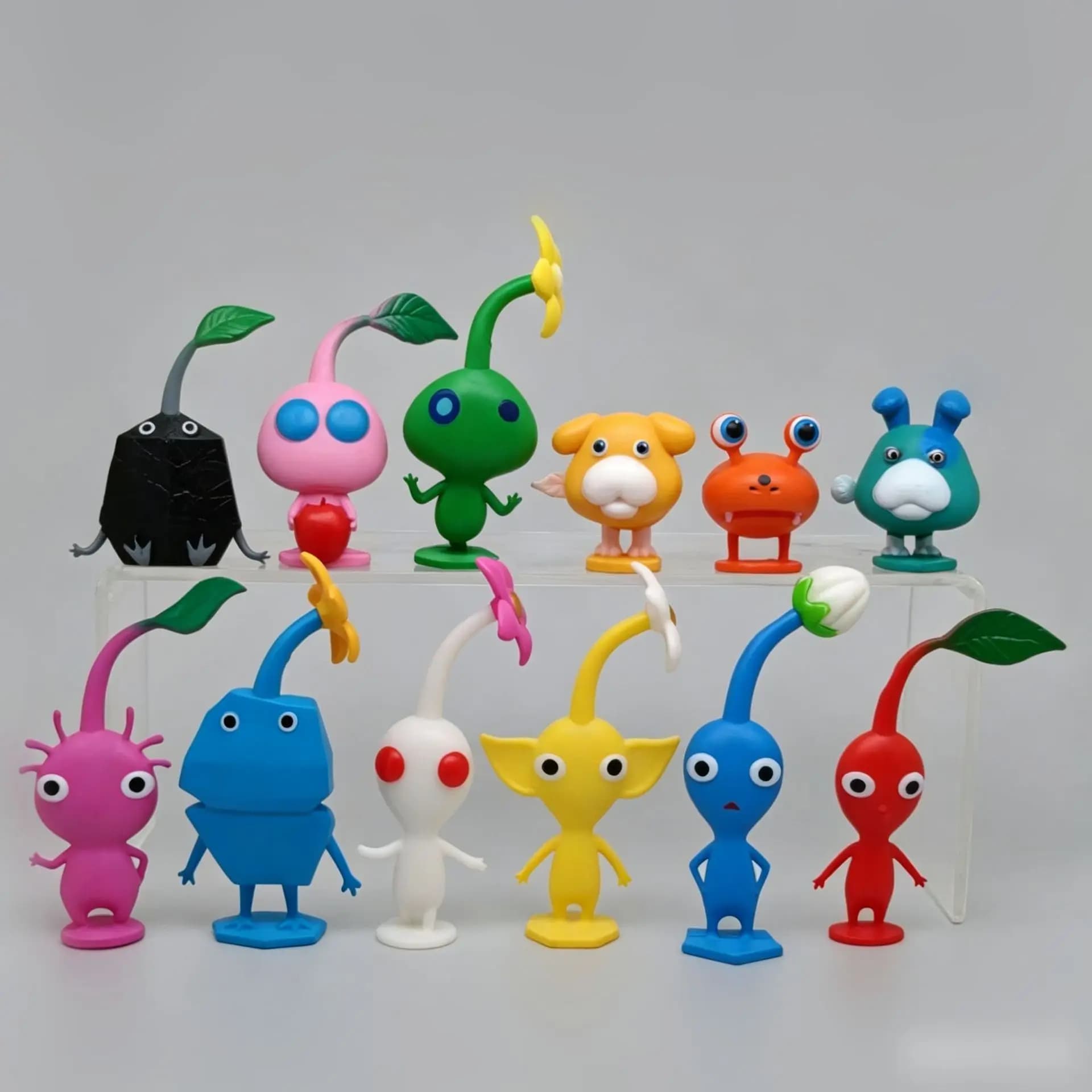 6/12Pcs/Set Game Anime PIKMIN Figure Captain Olimar PIKMIN Action Figure PVC Collection Model Doll Toys for Gifts