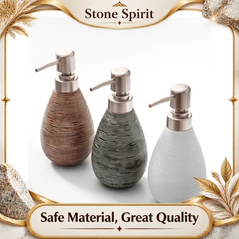 Vintage Style Ceramic Soap Dispenser, Japanese Style Refillable Liquid Bottle for Bathroom Shampoo Lotion, Retro Pump Bottle