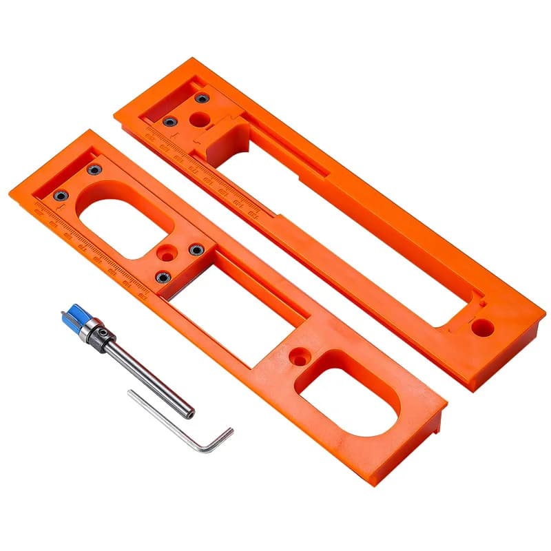 1Pc Hinge Mortise Template Invisible Hinge Router Guide Template for Hidden Door Hinge Installation Kit