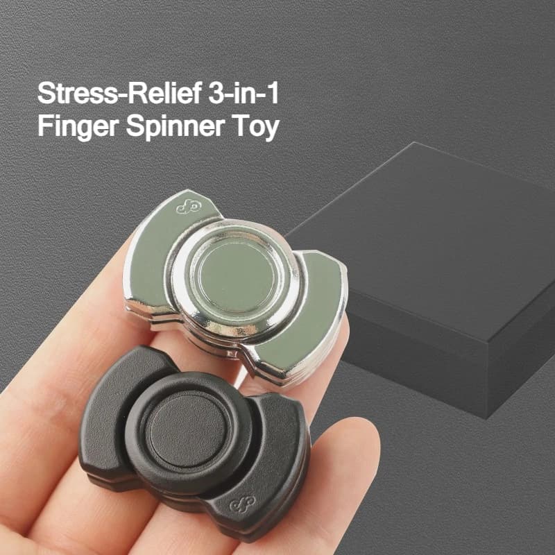 3 in 1 magnetico Fidget Spinner lega EDC giocattolo antistress per ADHD Focus anti-ansia mano Spinner punta delle dita giroscopio regalo per bambini