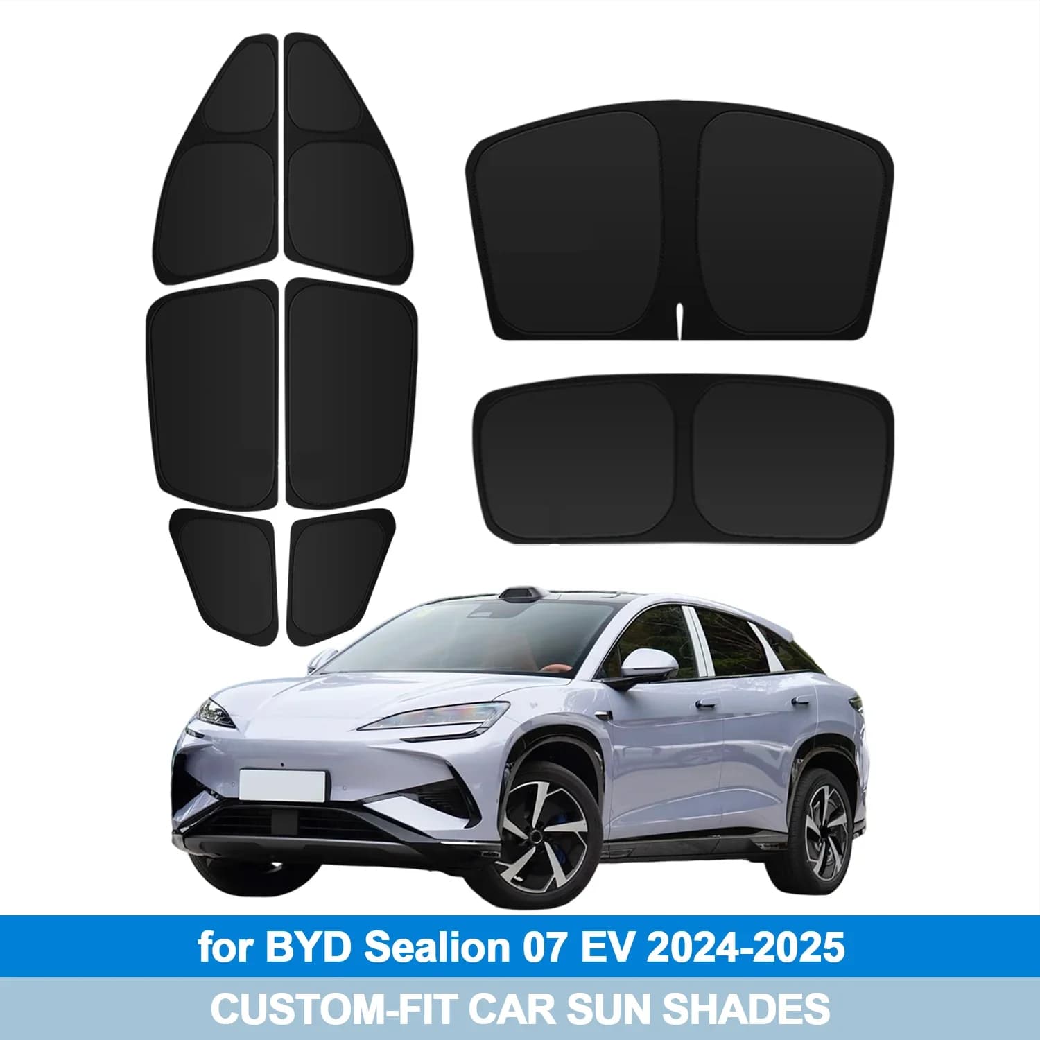 Per BYD Sealion 07 EV 2024-2025 Parabrezza Parasole Finestre Laterali Shades Copertura Visiera Parasole Scudo Protezione Privacy