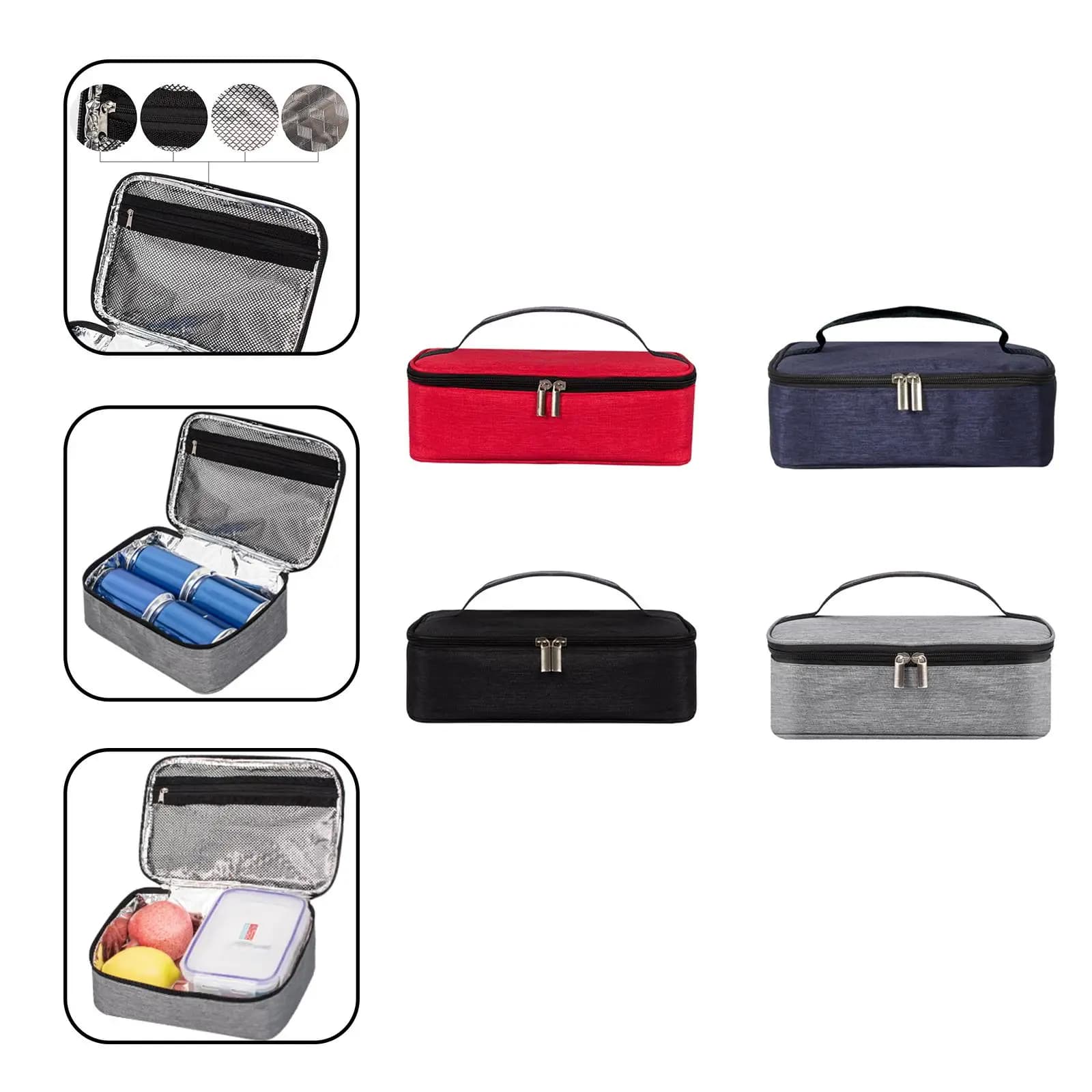 Contenitore portatile per il pranzo, borsa termica, leggera, riutilizzabile