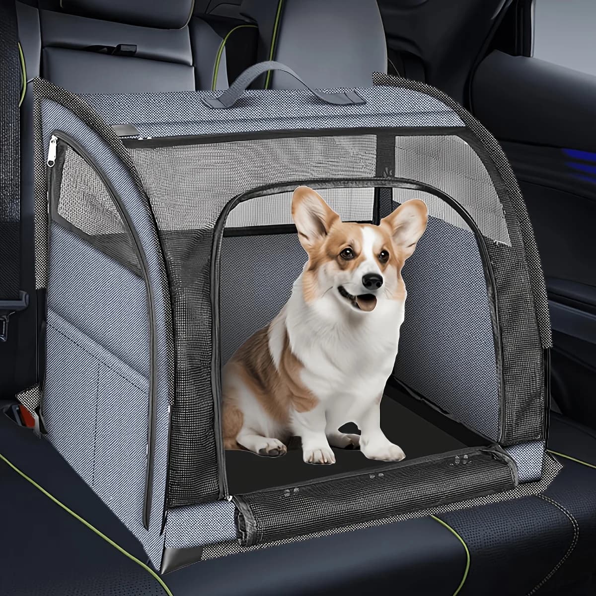 Borse per animali domestici da auto, trasportini per animali domestici, seggiolini di sicurezza per gite, cuccette per cani e tappetini per auto, adatti per gatti e cani.