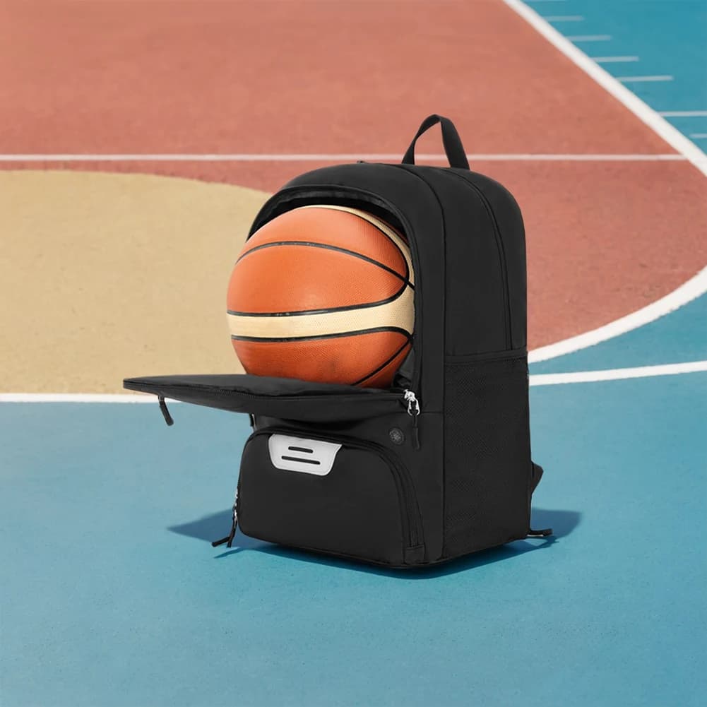 Big Basketball Backpack with Shoe Cover, Multitasche Sports Backpack for Football and Volleyball, Laptop