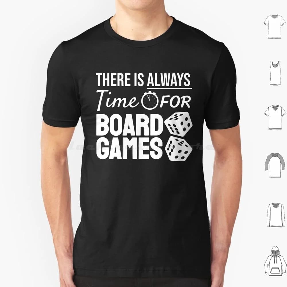 Sempre tempo per giochi da tavolo Dadi caricati T Shirt 6xl Cotton Cool Tee Gioco da tavolo Giochi da tavolo Gioco da tavolo Dice Always Time