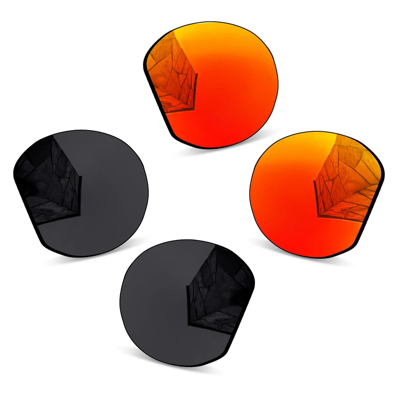Lenti di ricambio polarizzate ad alte prestazioni per occhiali da sole Oakley Clifden OO9440 56mm - Protezione UV al 100%