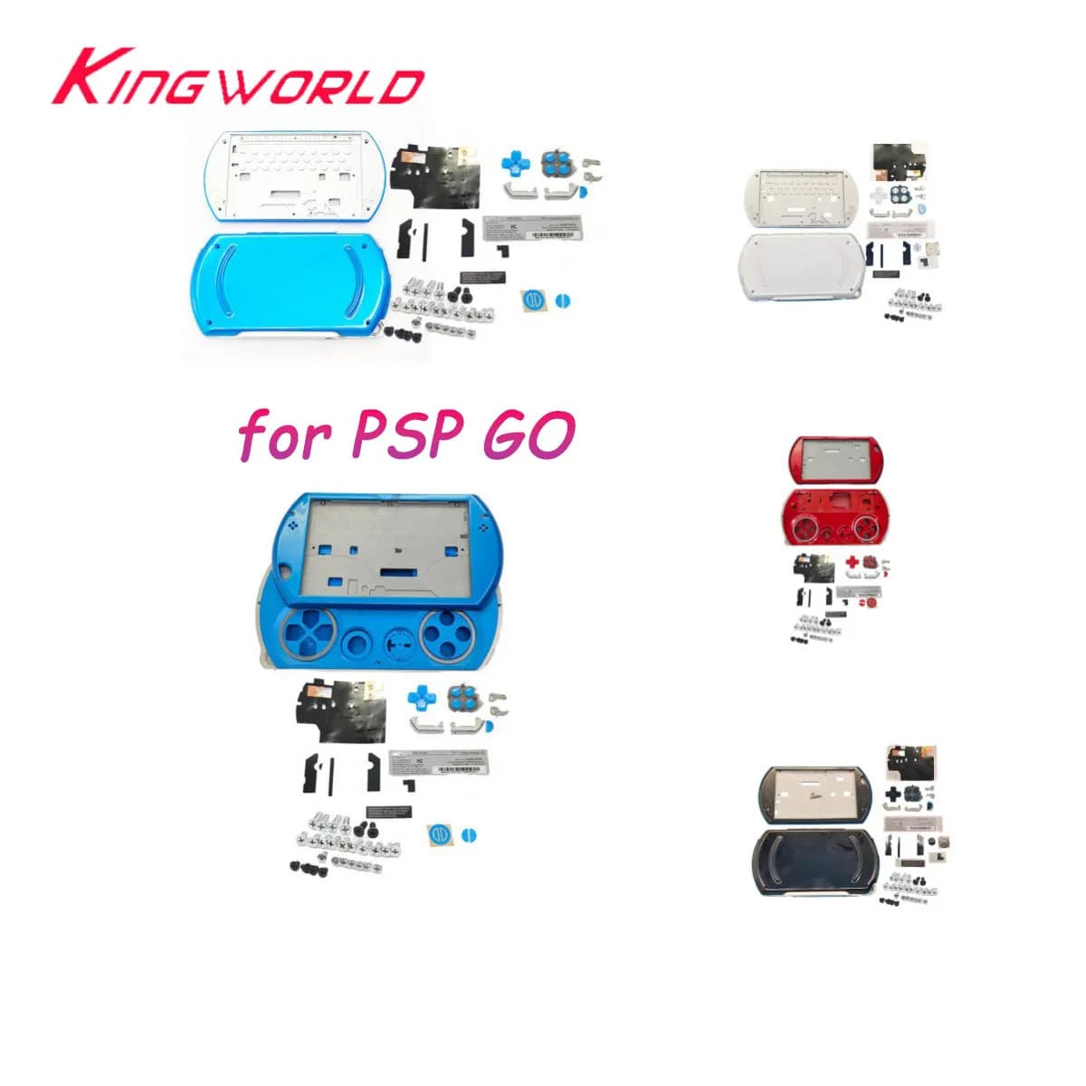 Set completo custodia Shell pulsanti adesivi per PSP go console di gioco house shell Case riparazione accessori di gioco di ricambio