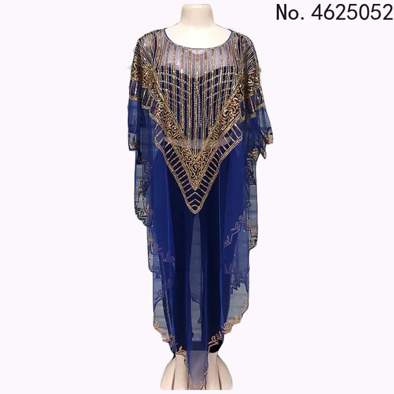 Abiti stile africano personalizzati per le donne Moda Bazin Hot Drilling Boubou Robe Africaine Femme Abito musulmano Dashiki Abito Afri