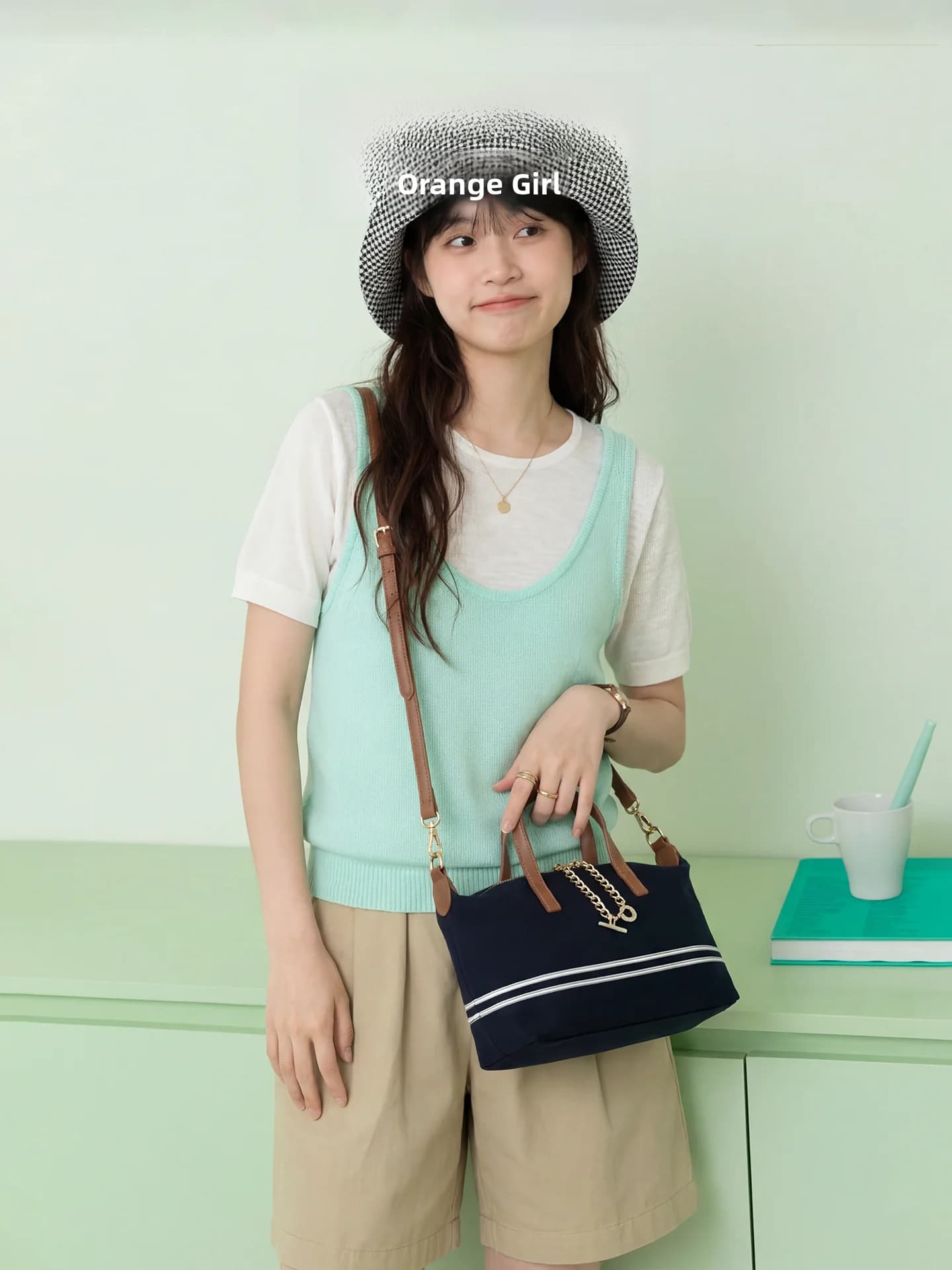 Orange Girl 2026 Nuova Borsa a Tracolla da Donna, Borsa Casual Semplice e Comoda, Borsa a Spalla in Pelle Morbida, Borsa Tote