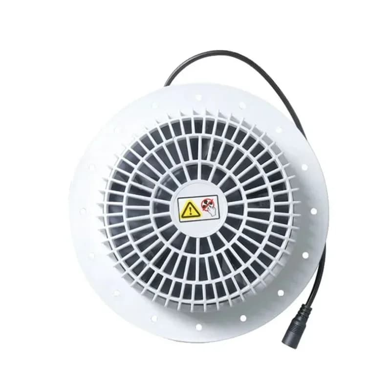 Composite Filter Air Purifier Components Kit 20cm Circular Fan with Speed Controller for Dust and Odor Removal