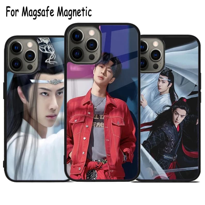 Wang Yibo The Untamed Charge Cover per iPhone 17 Air 15 16 16e 14 13 11 12 Pro Max Plus con Bumper Magnetico Magsafe