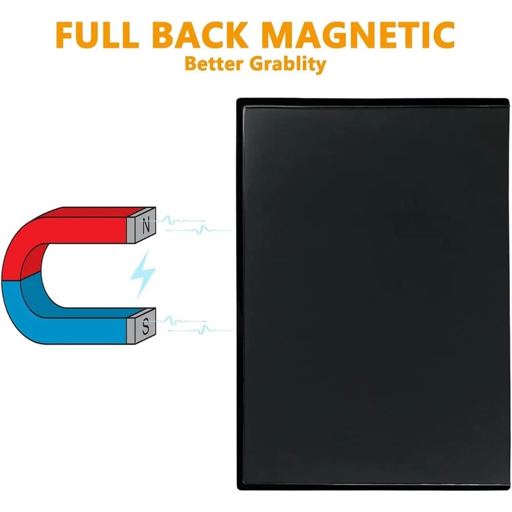 US Shipping Magnetic Photo Frame 4x6 Inches Reusable Black Fridge Picture Sleeves for Refrigerator Locker Office Cabinet