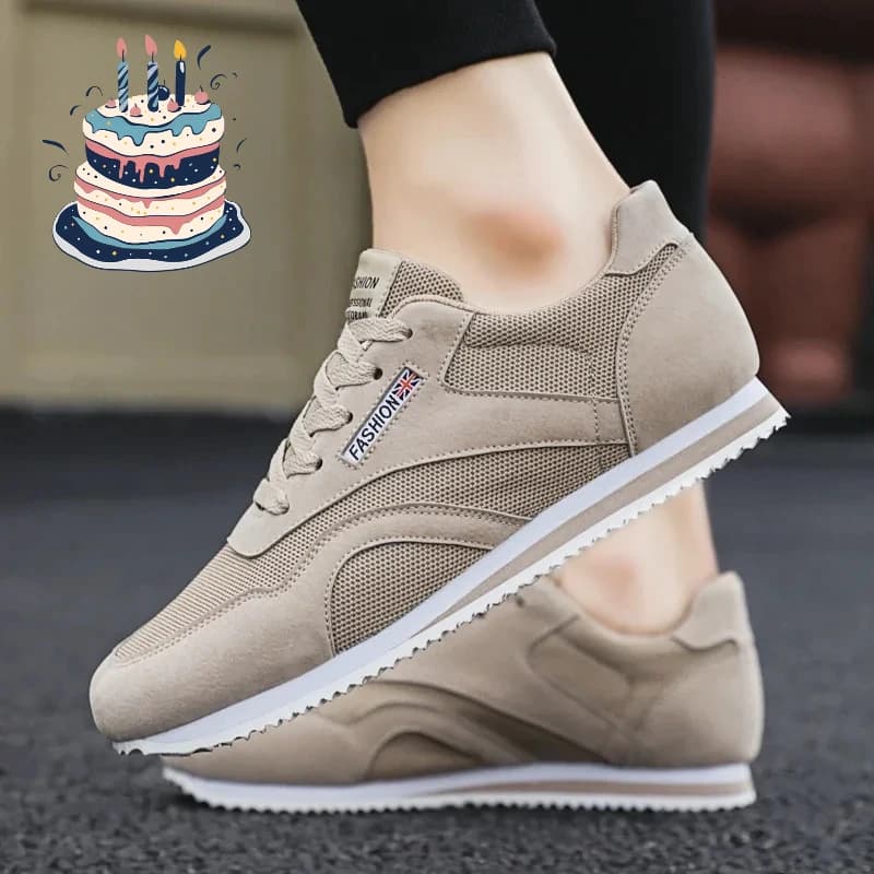 Men's Casual Net Shoes Spring-Summer 2025, Sport Shoes Light Trendy, Racing Shoes Flats, Skateboard Shoes