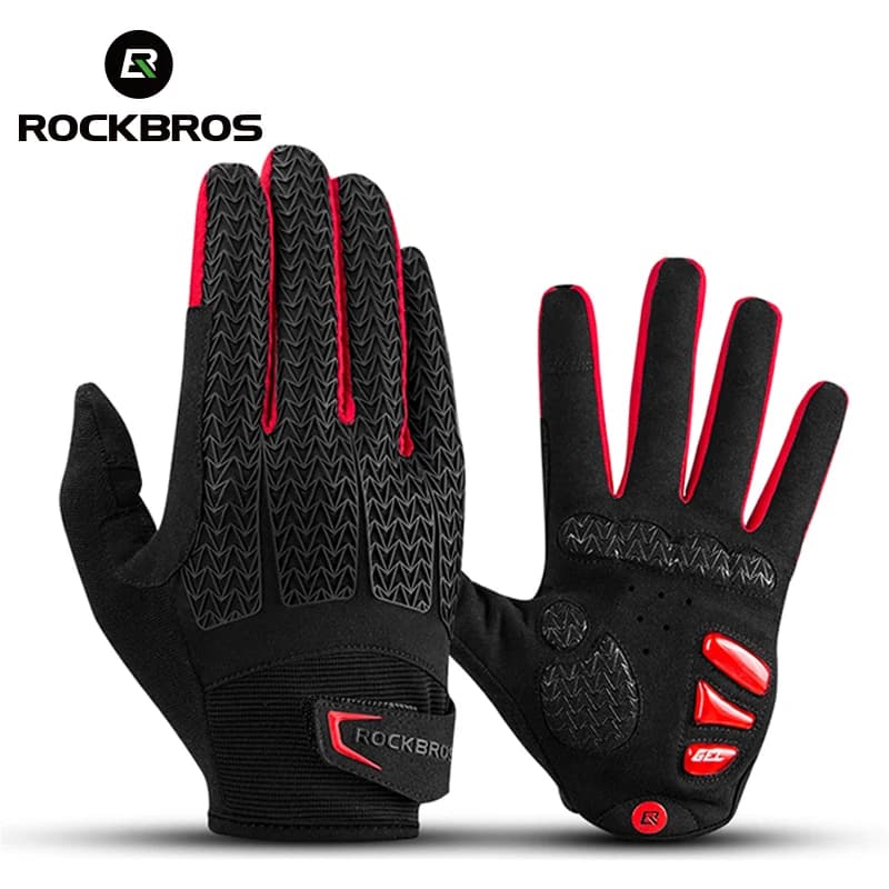 Guanti da Ciclismo ROCKBROS Antivento con Touch Screen, Guanti Termici per MTB, Bicicletta, Moto, Invernali e Autunnali