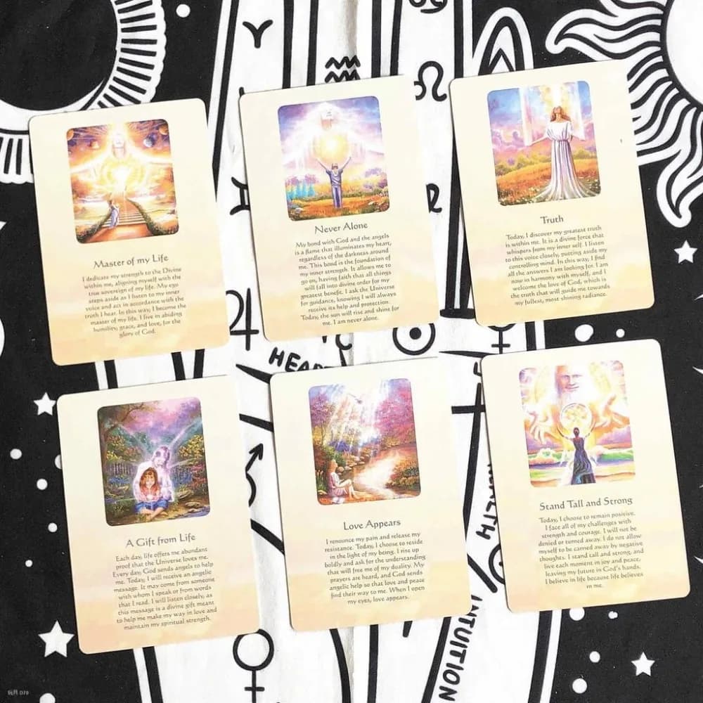 Messaggi della vita Scheda messaggio di vita Carta Oracle Gioco da tavolo inglese non tarocchi