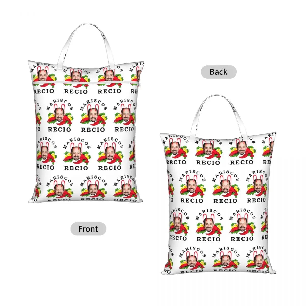 Antonio Recio Travel Laundry Bag Waterproof Reusable Dirty Clothes Pouch Gym Yoga Vacation Washing Basket