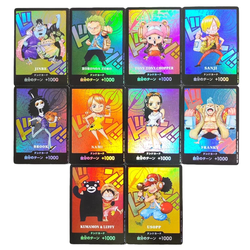 Proxy ONE PIEC 10 DON!! Collezione di Carte Premium Kumamon, Edizione Speciale Kumamoto, Carte da Gioco TCG in Inglese