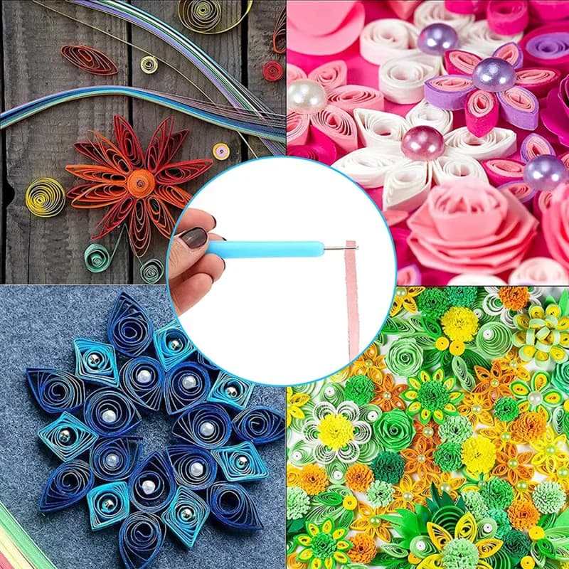 Kit di strumenti per quilling in carta, con ago per arricciare e modellare, per artigianato artistico fai da te, pratici strumenti per quilling.